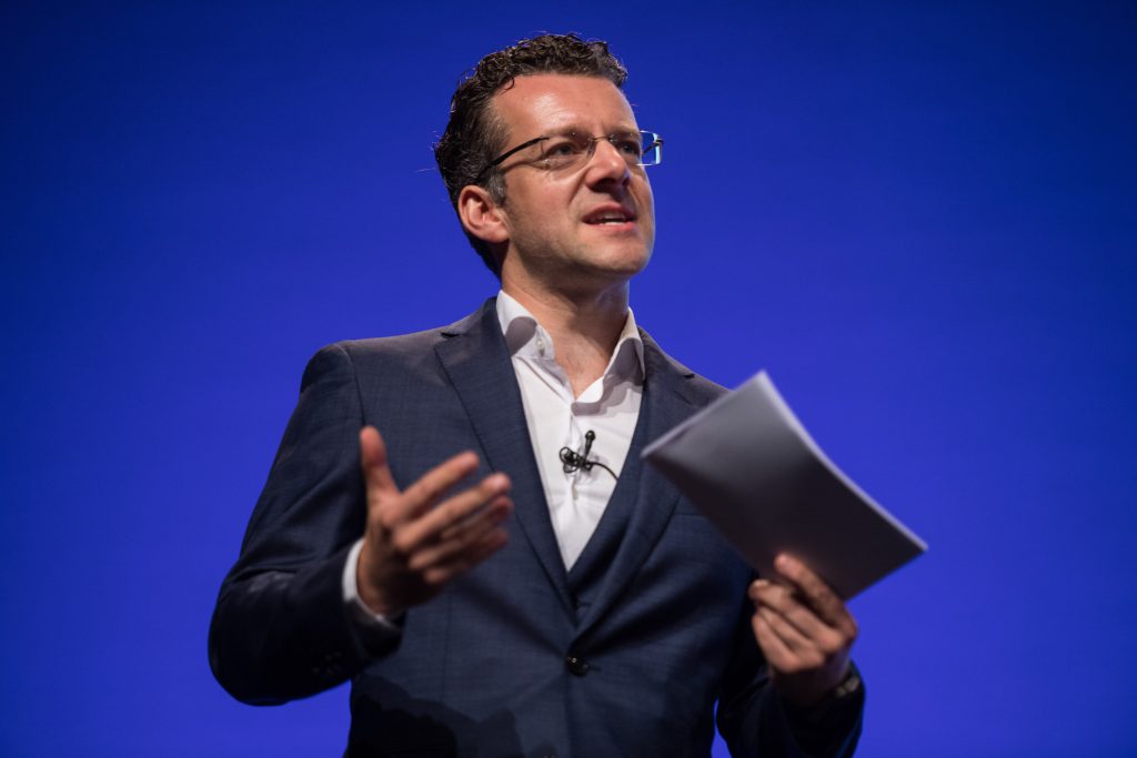 Event photography - speaker at corporate conference - Manchester Photographer